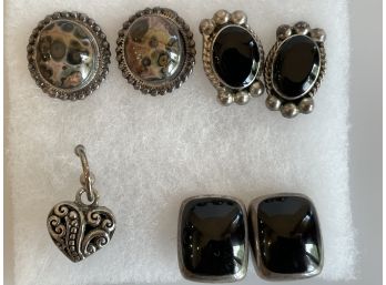 Lot Of Mexican Silver Jewelry