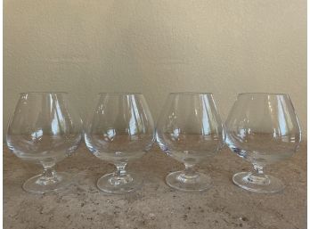 Set Of Crystal Brandy Snifters