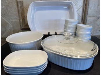 Lot Of (Mostly) Corning Ware White Baking Dishes