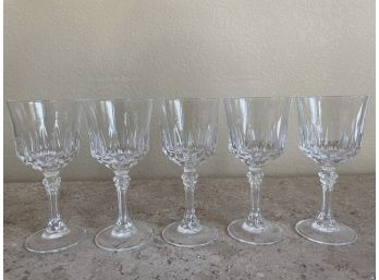 Set Of Crystal Wine Glasses