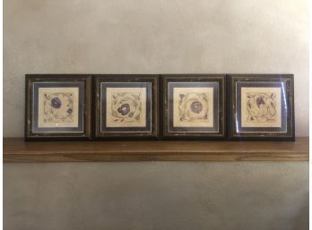 Set Of 4 Framed Botanical Prints