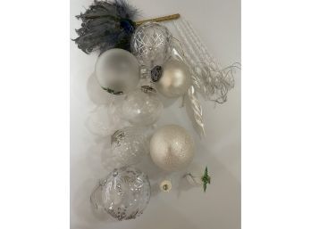 Lot Of Glass Christmas Ornaments