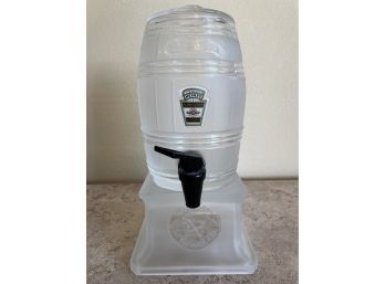 Vintage Heinz's Cider Vinegar Glass Barrel Dispenser
