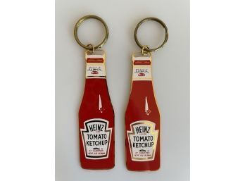 2 Vintage Heinz Ketchup Key Rings