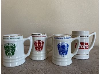 Lot Of 4 Heinz Porcelain Beer Mugs
