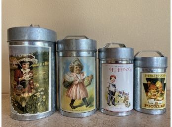 Set Of Vintage H. J. Heinz Nesting Tins