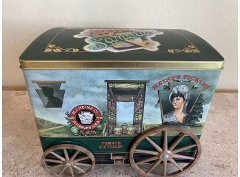 Vintage 'Heinz Sampler' Tin Container On Wheels