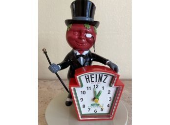 Vintage Heinz 57 Mr. Aristocrat Talking Alarm Clock