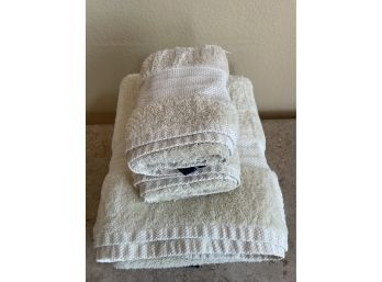 Set Of Ivory Terrycloth Towels