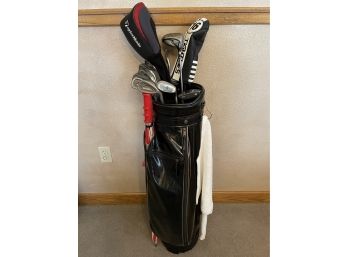 Set Of Golf Clubs In Bag