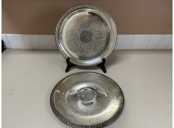 Two Silverplate Trays