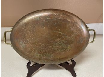 Copper Oval Pan