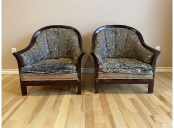 Pair Vintage Club Chairs