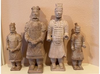 4 Terracotta Chinese Figures