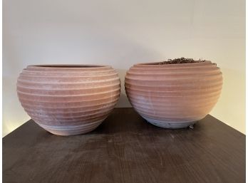 Pair Terra Cotta Pots (Outdoor)