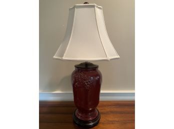Tuscan Red Ceramic Table Lamp