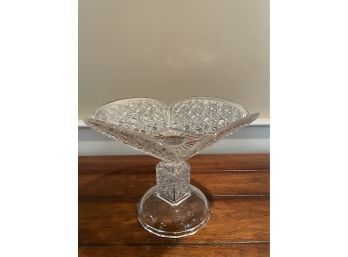 Antique EAPG 1880s Glass Pedestal Bowl