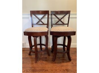 Pair Of Swivel Counter Stools