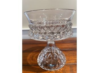 Antique Pressed Glass Compote