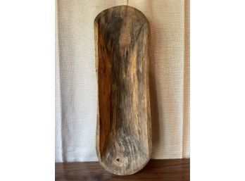 Primitive Hand Carved Wooden Trencher