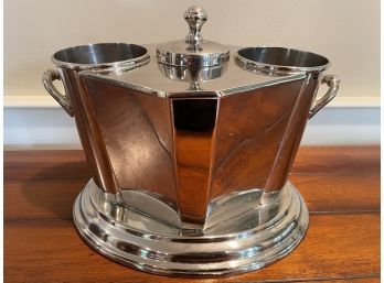 Art Deco Style Silver Plated Wine Cooler