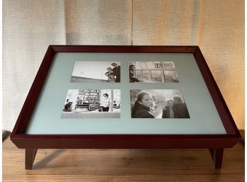 Wooden Lap Tray With Picture Frame Top