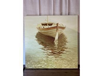 Row Boat Print On Canvas