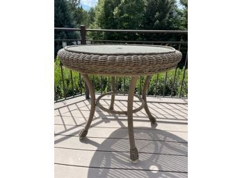 Pottery Barn All Weather Wicker Table