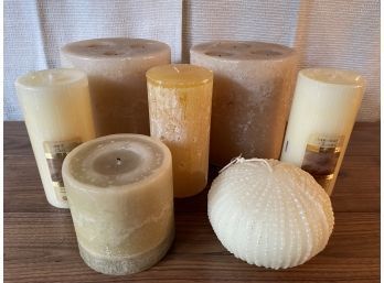 Lot Of Vanilla Scented Candles