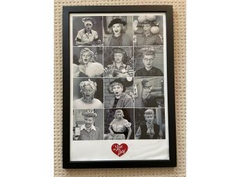 Framed 'I Love Lucy' Poster