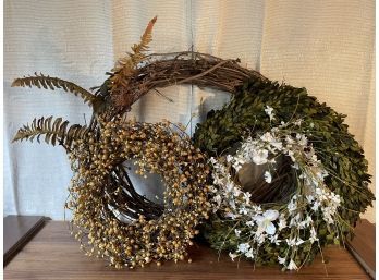 Lot Of Decorative Wreaths