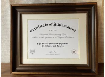 Wood Certificate Frame (No Glass)