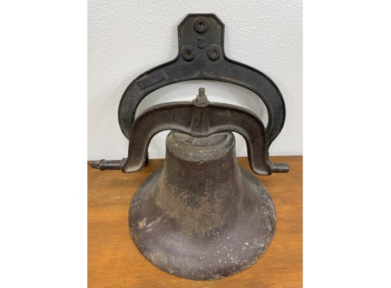 Antique Cast Iron School Bell
