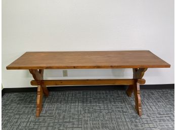 Vintage/Antique Refractory Trestle Table