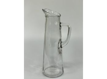 Vintage Glass Prohibition Pitcher