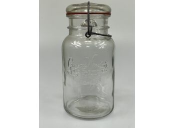 Vintage Grandma Wheaton's  Old Fashioned Receipts Canning Jar