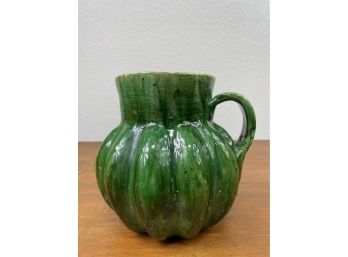 Antique Green Glazed Pitcher/jug