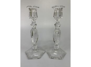 Pr. Crystal Candle Holders