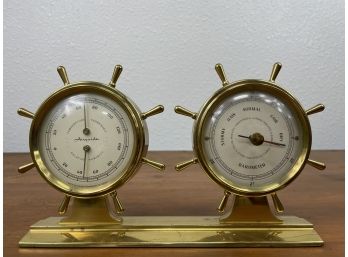 Vintage Desktop Barometer/Thermometer