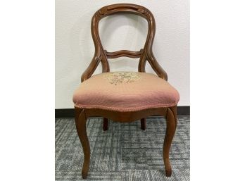 Antique Walnut Needlepoint Chair