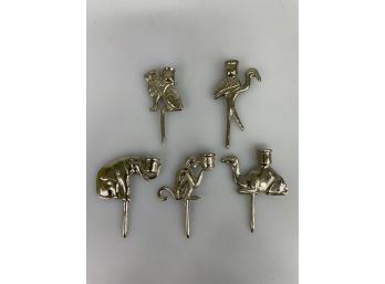 Vintage Silver Birthday Candle Holders