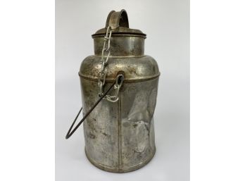 Antique Miner's Tin Lunch Pail.
