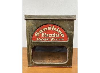 Antique Sunshine Biscuits Store Counter Tin