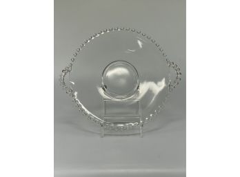 Vintage Candlewick Glass Serving Plate