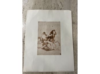 Goya 'Man Taming A Horse' Print