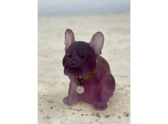 Antique Miniature Glass French Bull Dog