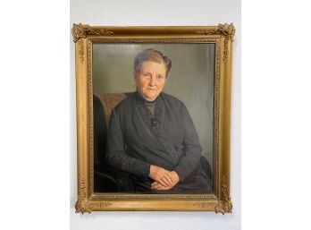Original Antique Oil Portrait Of Woman