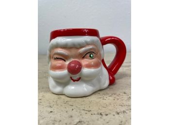 Vintage Holt Howard Winking Santa Mug
