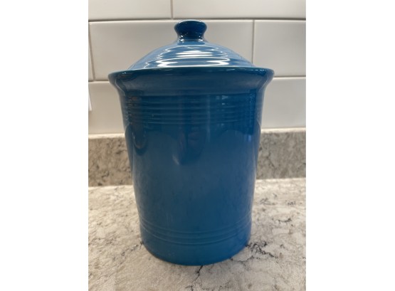 'Peacock' Fiesta Ware Canister