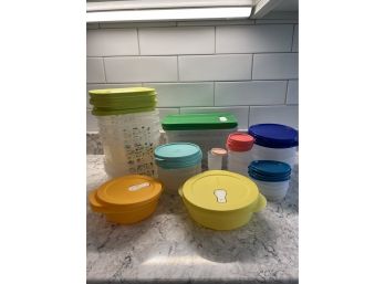 Large Lot Of Tupperware Containers